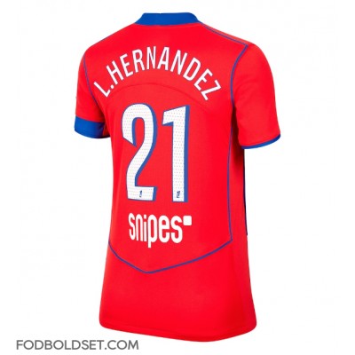 Paris Saint-Germain Lucas Hernandez #21 Tredjetrøje Dame 2025-26 Kortærmet Paris Saint-Germain Lucas Hernandez #21 Tredjetrøje Dame 2025-26 Kortærmet